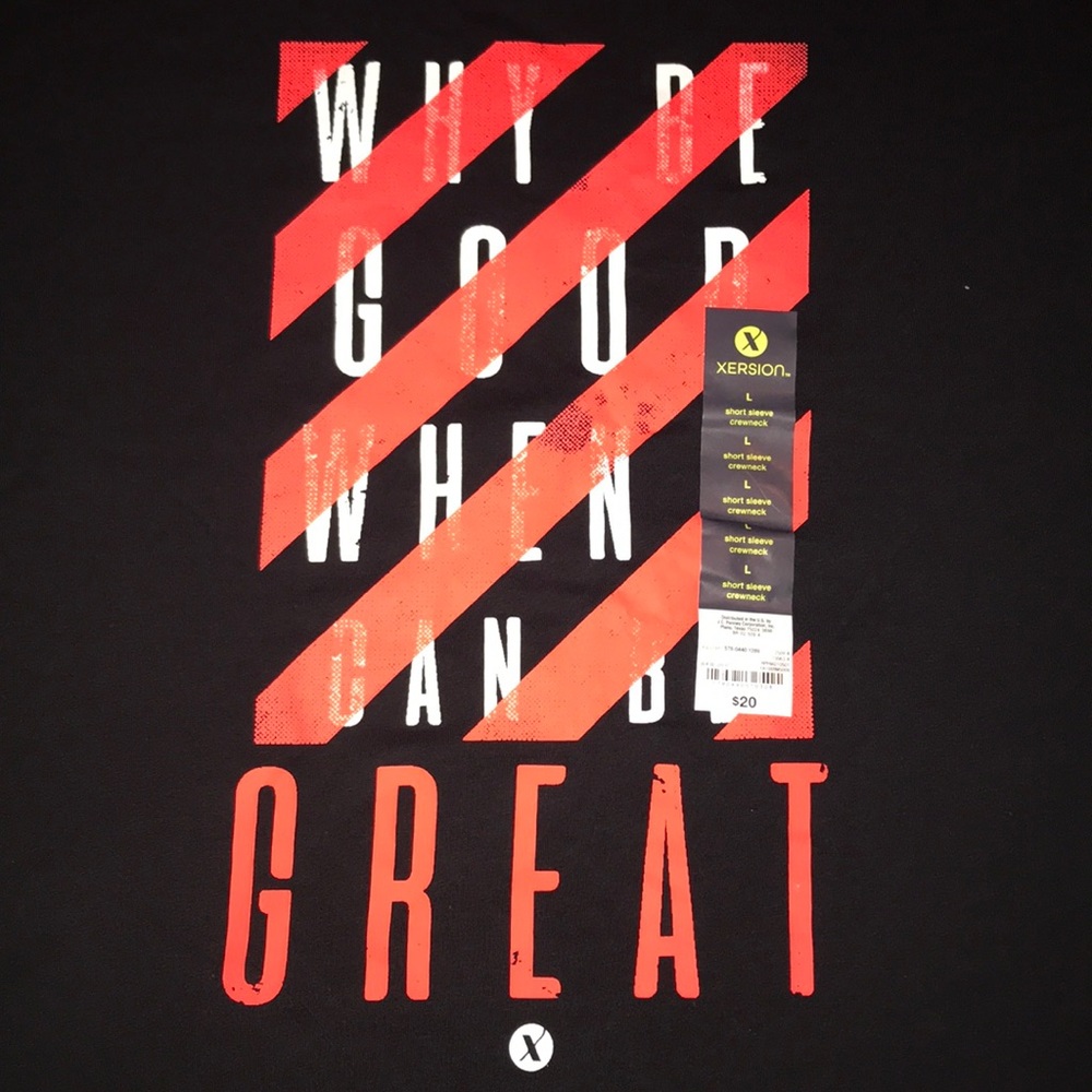 Black Tee - Why be good when you can be GREAT - Picture 2 of 3